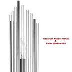 Cabrera Modern Metal Wall Sconce with Beautiful Crystal Clear Glass Rods for Bathroom Set of 2