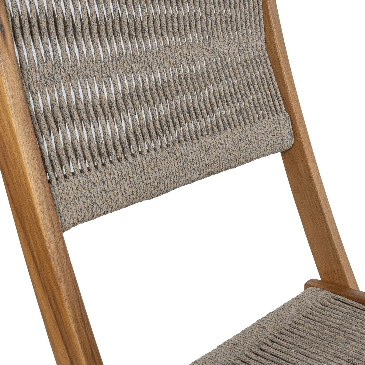 Cadiz Modern Coastal 3-Piece Acacia Wood Outdoor Folding Bistro Set, by JONATHAN Y