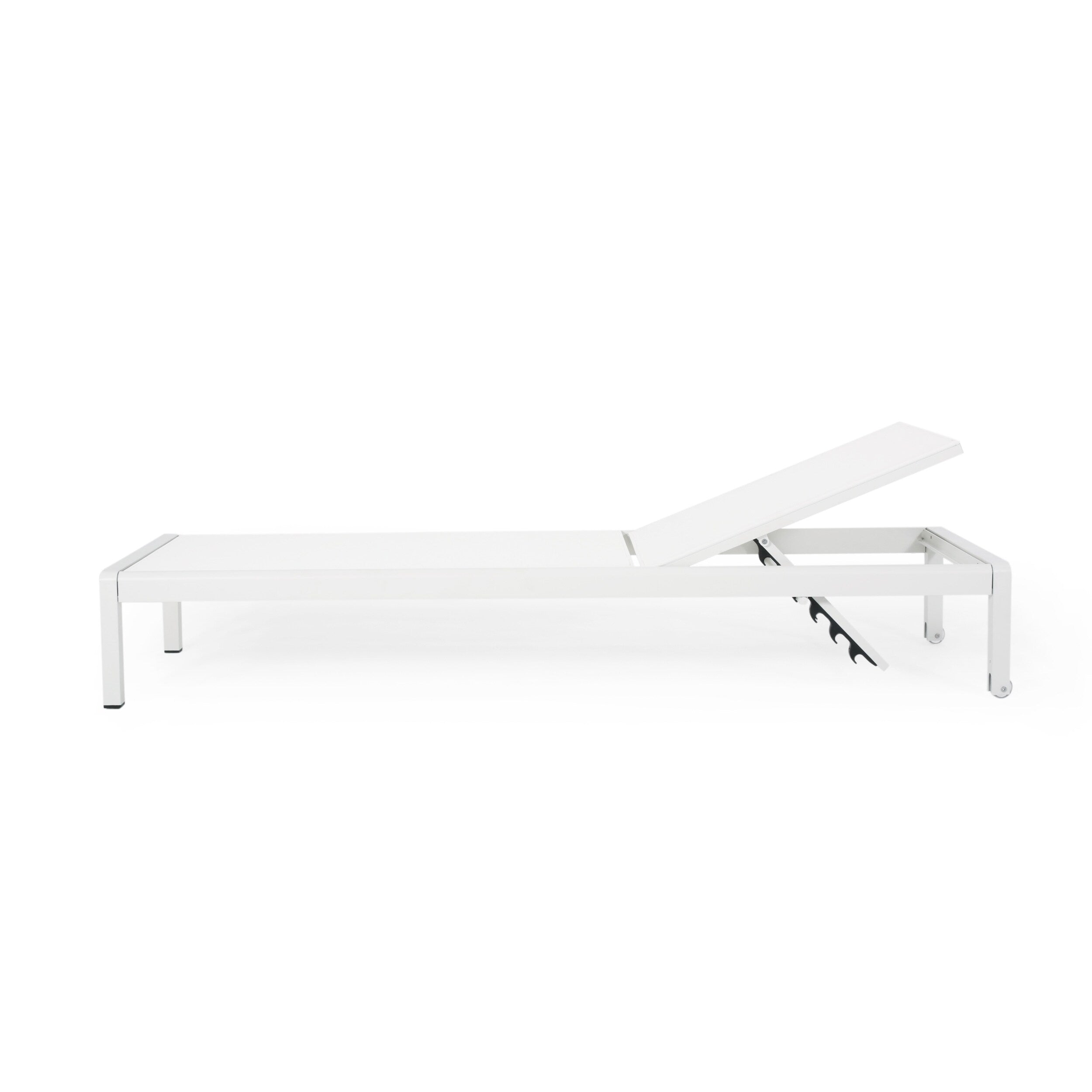 Cape Coral Outdoor Aluminum Chaise Lounge (Set of 2) by Christopher Knight Home - 77.56 D x 25.20 W x 11.80 H