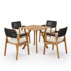 Captef Outdoor 5-piece acacia wood Dining Set by Christopher Knight Home