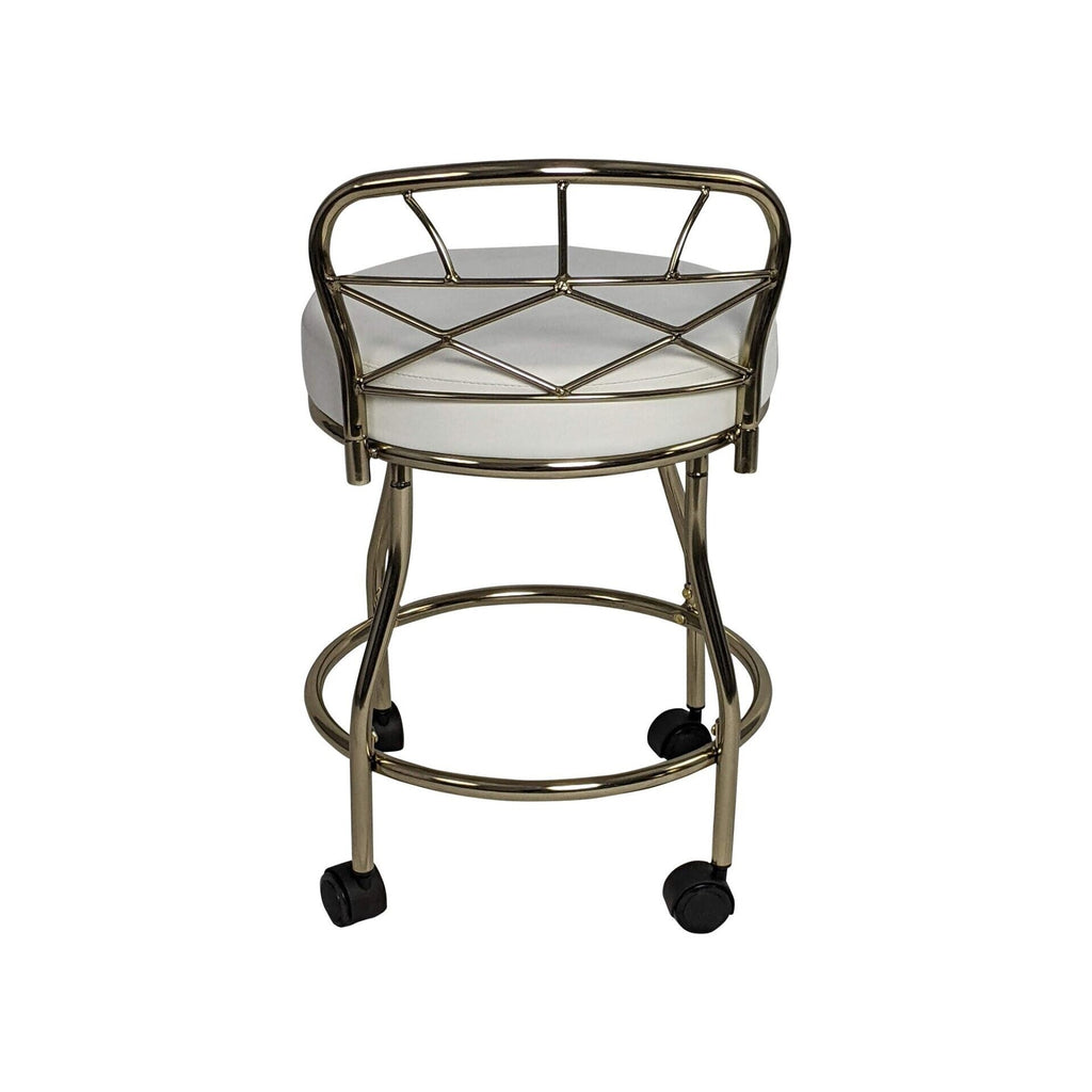 Carolina Living Diana X-Back Vanity Stool with Casters
