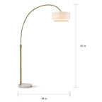 Carson Carrington Flam 81-inch Arch Floor Lamp