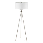 INK+IVY Pacific Metal Tripod Floor Lamp with Glass Shade