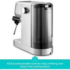 Casabrews 3700E 20 Bar Professional Espresso Machine with Milk Frother - N/A