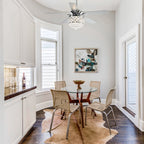 Chrome/ Crystal 4-light Chandelier/ Ceiling Fan with Remote