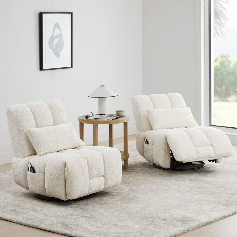 Cole Power Recliner Chair Swivel Glider with Lumbar Support