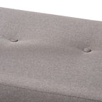 Contemporary Fabric Upholstered Bench by Baxton Studio