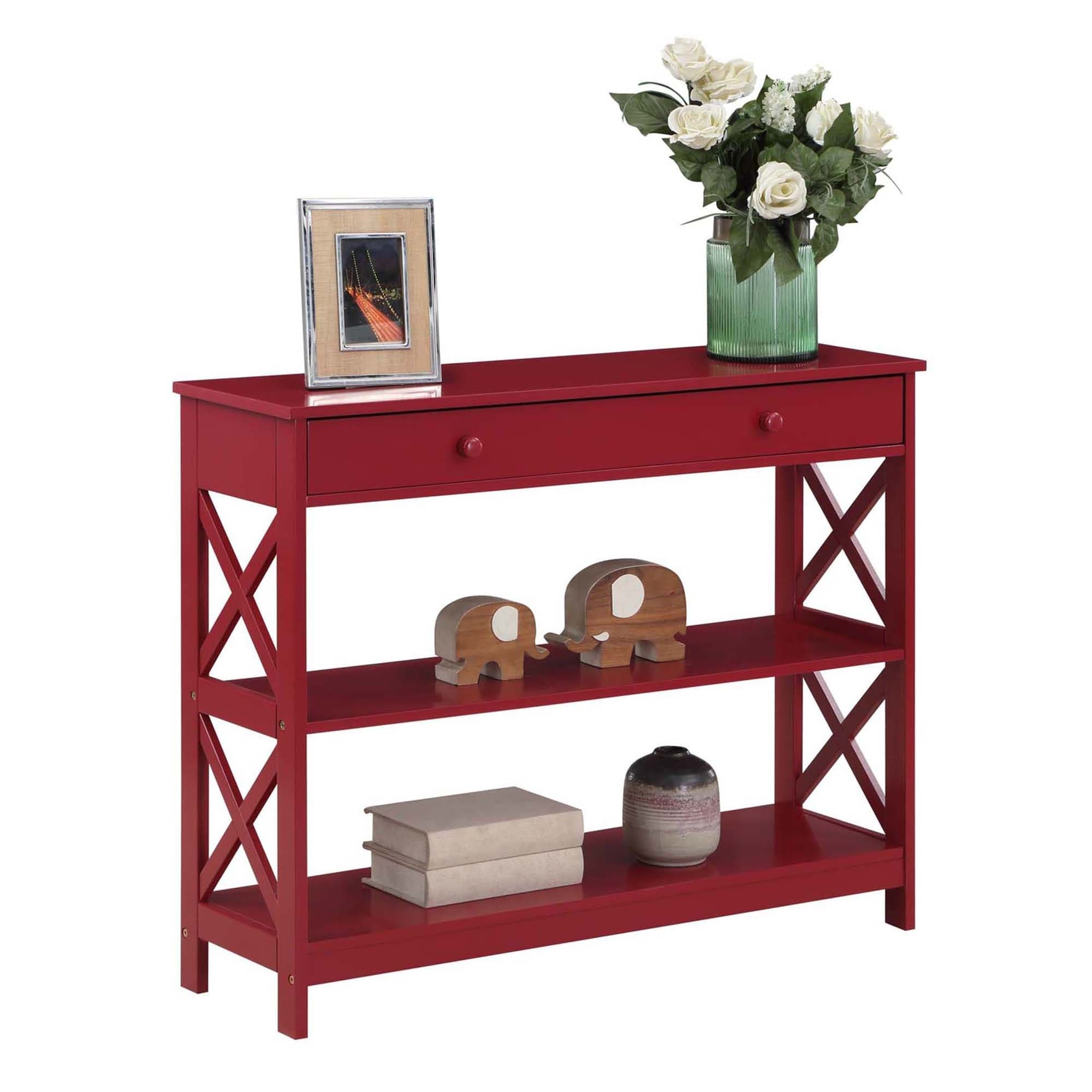 Convenience Concepts Oxford 1 Drawer Console Table with Shelves
