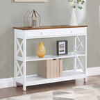 Convenience Concepts Oxford 1 Drawer Console Table with Shelves