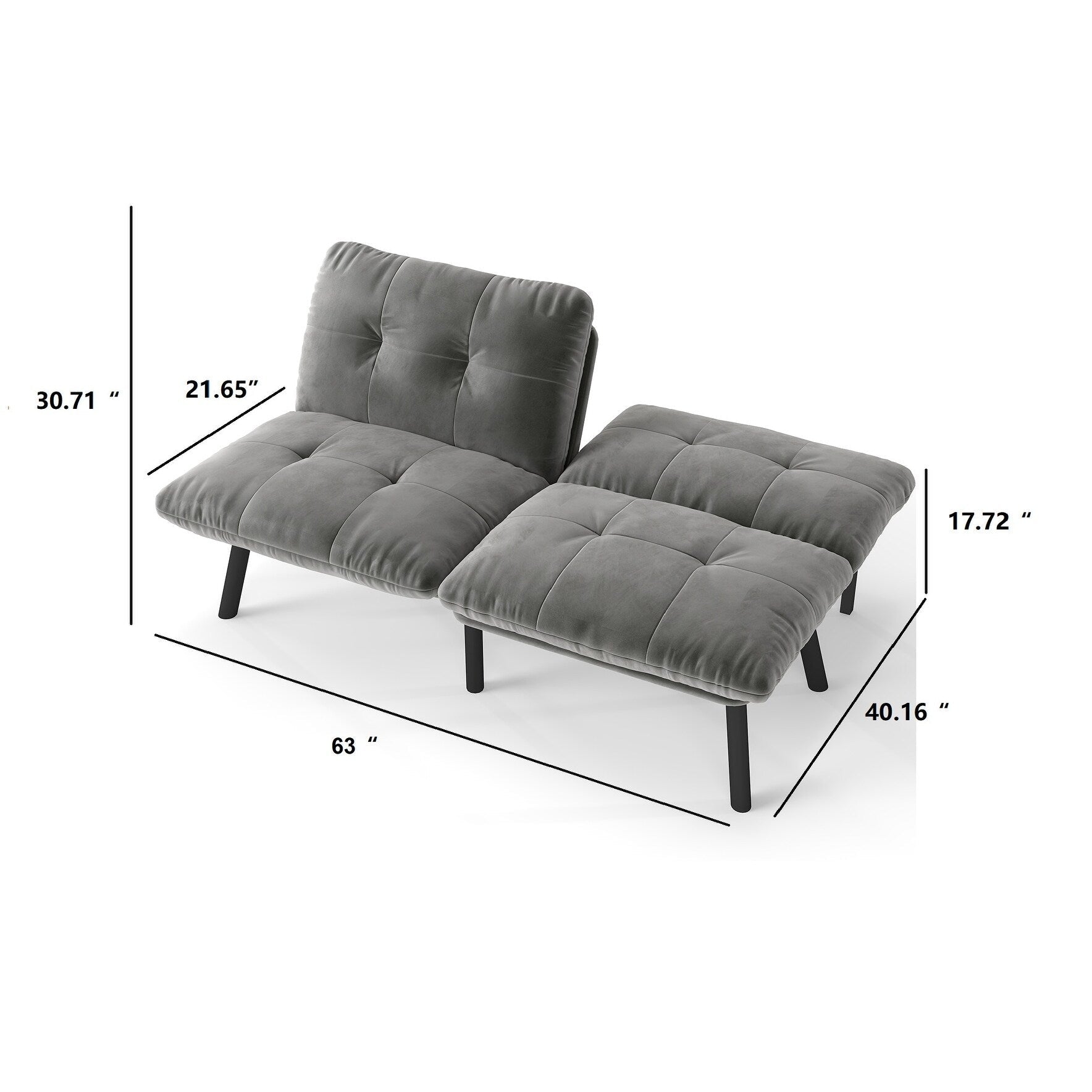Convertible Folding Modern Sofa Bed