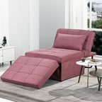 Convertible Sofa Bed Sleeper Sofa Chair Couch Folding Ottoman Recliner Chairs for Living Room