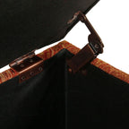 Copper Grove Muscari Upholstered Storage Bench with Nailhead Trim