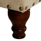 Copper Grove Muscari Upholstered Storage Bench with Nailhead Trim