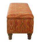 Copper Grove Muscari Upholstered Storage Bench with Nailhead Trim