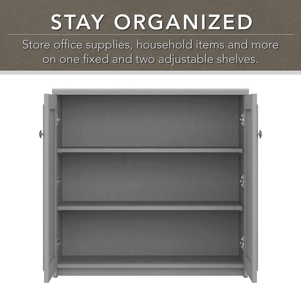 Fairview Storage Cabinet with Doors and Shelves by Bush Furniture - 31.73L x 12.76W x 30.71H