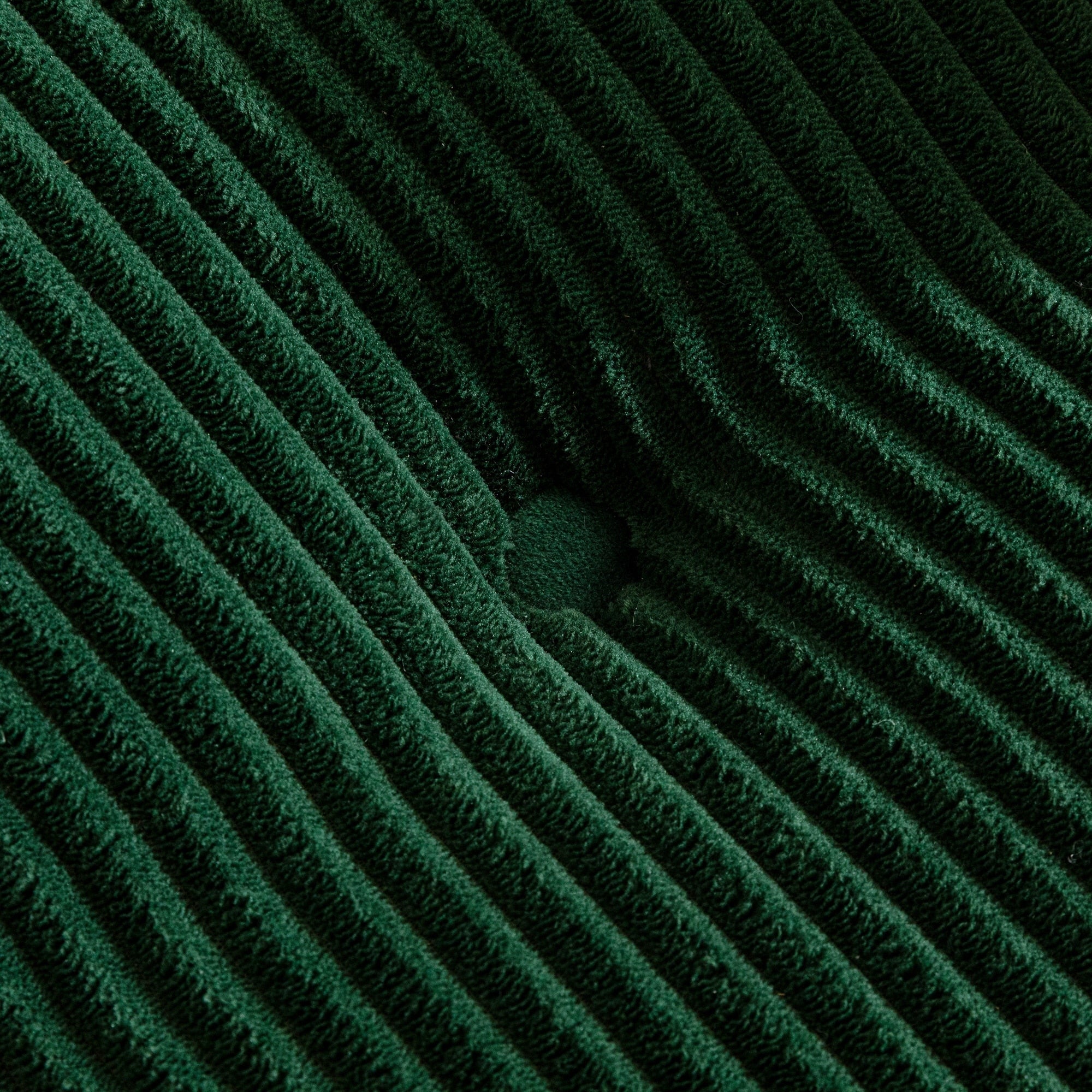 Corduroy Upholstered Memory Foam Sofa With Ottoman Upholstered Bean Bag Couch - 48.4Lx67.7Wx24.4H