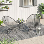 Corvus Sarcelles 3-Piece Modern Wicker Acapulco Bistro Set