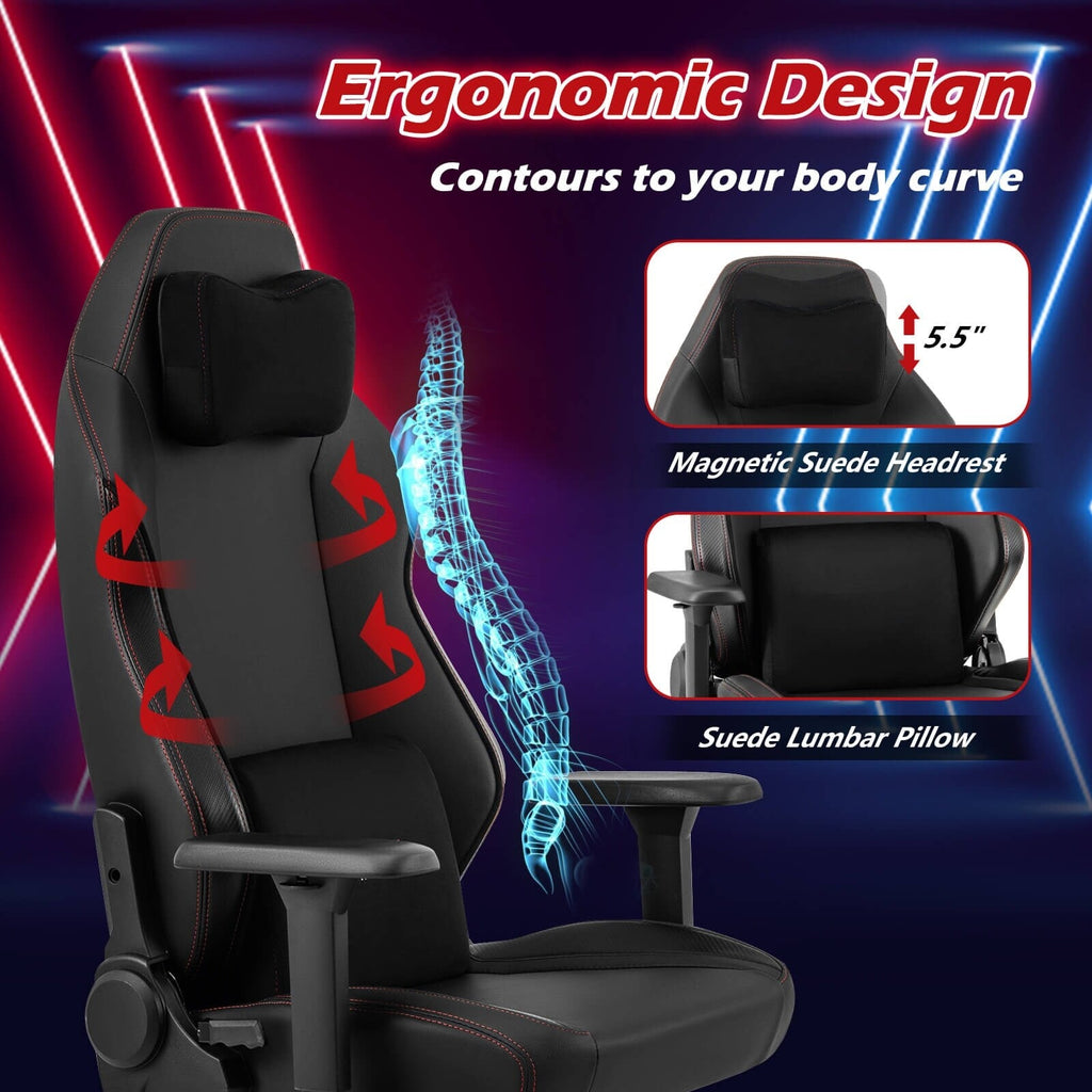 Costway Gaming Chair Ergonomic High Back Computer Chair with Rocking - See Details