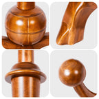 Tree-branch Rubberwood Freestanding Coat Rack with 8 Hooks - 24.5W x 70.87H