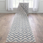Custom Size Runner Harlow Trellis Modern Hallway Stair Rug