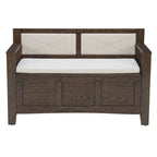 Dahlia Wood Flip Top Storage Entryway Bench