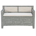 Dahlia Wood Flip Top Storage Entryway Bench