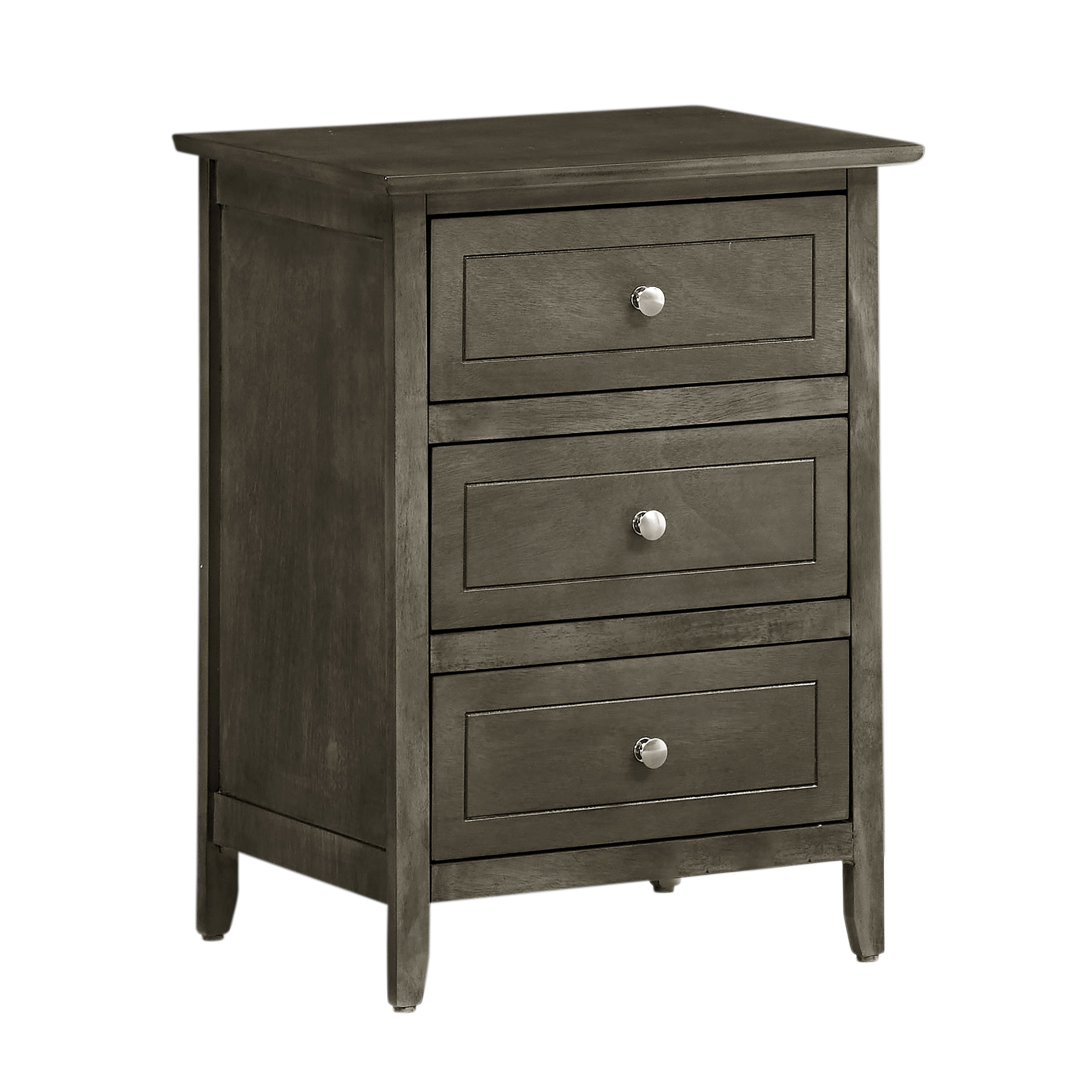 Daniel 3-drawer Transitional Wooden Nightstand