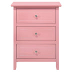 Daniel 3-drawer Transitional Wooden Nightstand
