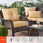 Sunbrella 2-Piece Premium Deep Seat Outdoor Cushion Set