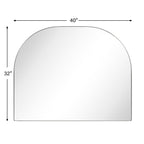 TEHOME Dezerae Large Arch Mirror for Mantel, 40'' W x 32'' H