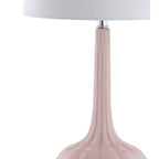 Diamante 28.5 Glass Teardrop LED Table Lamp, Pink (Set of 2) by JONATHAN Y