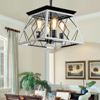 Dimmable 4-Light Farmhouse Chandeliers Light for Dining Room No Bulb
