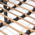 Double Papasan Chair Loveseat with Cushion, All-weather PE Rattan and Metal Frame for Indoor Outdoor