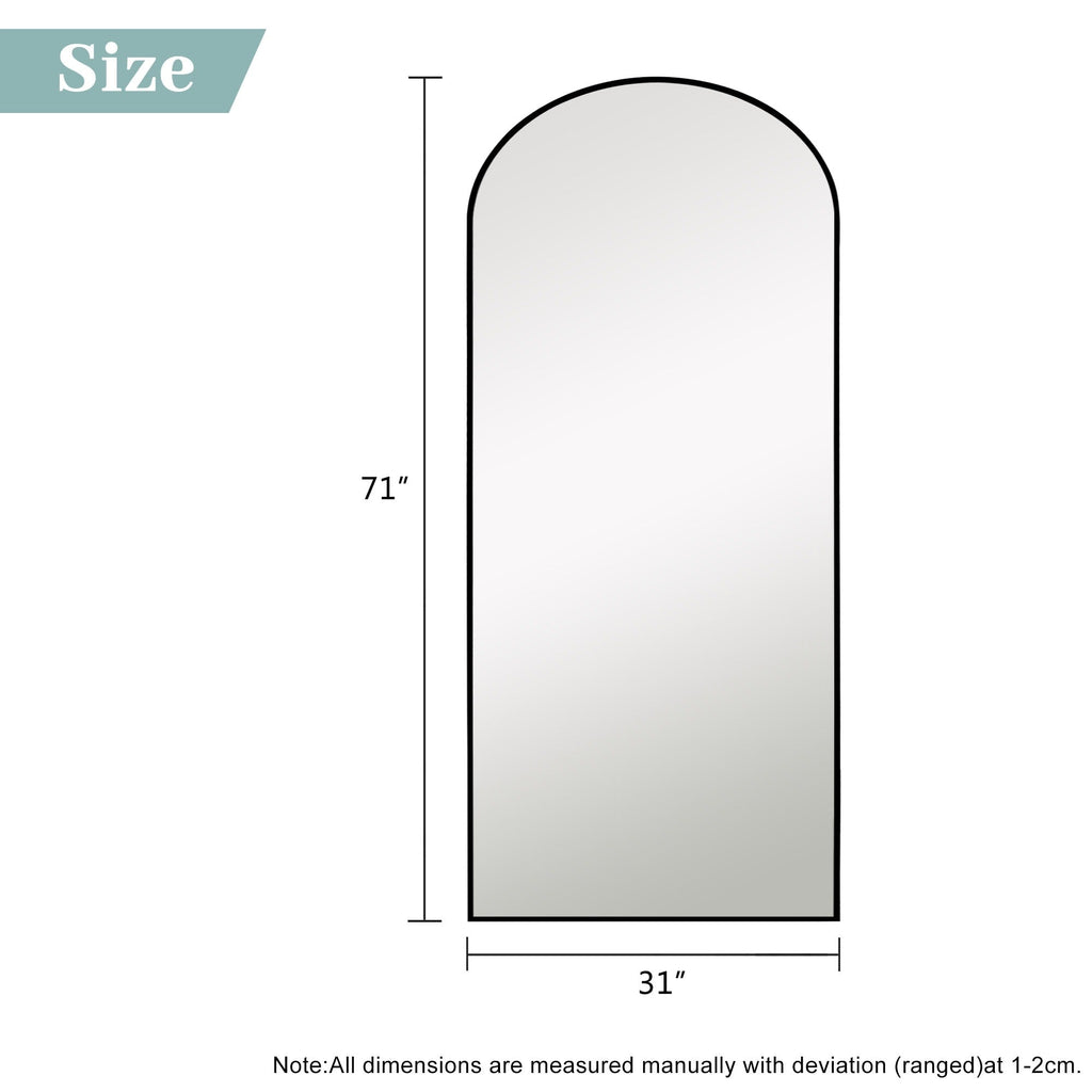 Dovelina Arched Full Length Floor Wall Mirror Standing Mirror