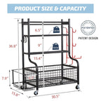 Dumbbell Rack, Weight Rack, Home Gym Storage for Yoga Mat and Balls, Equipment Organzier