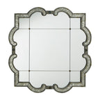 Fantina Antique Silver Paned Wall Mirror by iNSPIRE Q Classic