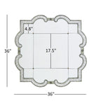 Fantina Antique Silver Paned Wall Mirror by iNSPIRE Q Classic