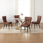 Faux Leather Upholstered Dining Chairs Set of 2/4