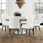 Faux Leather Upholstered Dining Chairs Set of 2/4