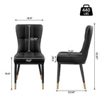 Faux Leather Upholstered Dining Chairs Set of 2/4