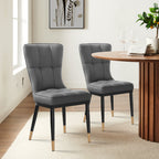 Faux Leather Upholstered Dining Chairs Set of 2/4