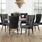 Faux Leather Upholstered Dining Chairs Set of 2/4