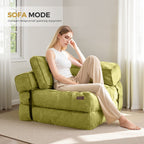 Foldable Sofa Bed,L-Shaped Floor Sofa Couch