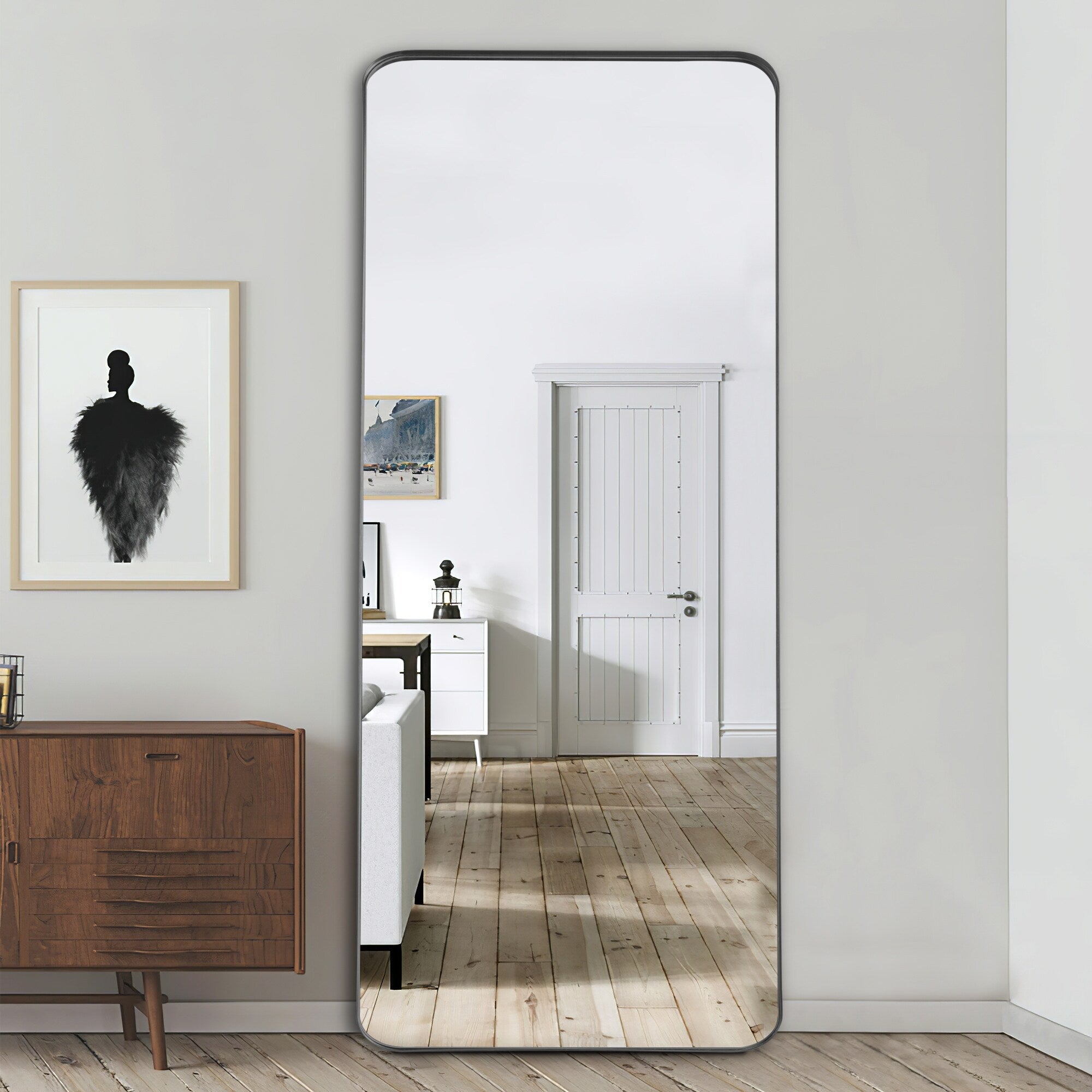 Full Length Mirror Large Wall Mounted Mirror Full Body Mirror