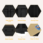 Furniture Style Dog Crate, 64.5 Inch Wooden Large Dog Kennel