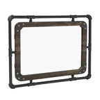 Revo Industrial 31-inch Metal Floating Wall Mirror by Furniture of America