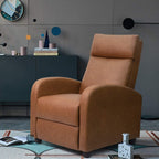Furniwell PU Leather Sofa Recliner with Padded Seat and Backrest.