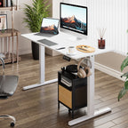 Futzca Height Adjustable Electric Standing Desk Sit Stand Computer Stand up Desk with Splice Board