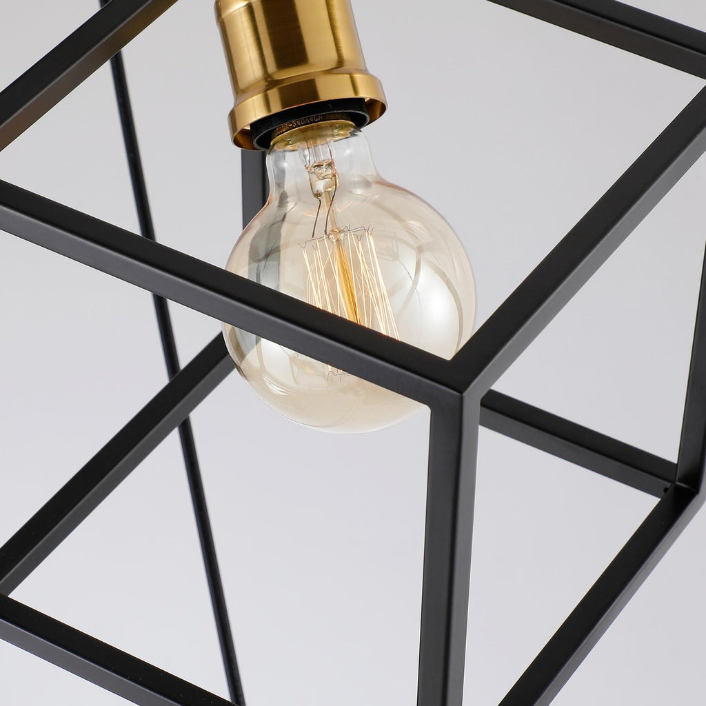 Geometric Pendant Chandelier for Stairway / Staircase, Adjustable Height 5 or 7 Light Cluster