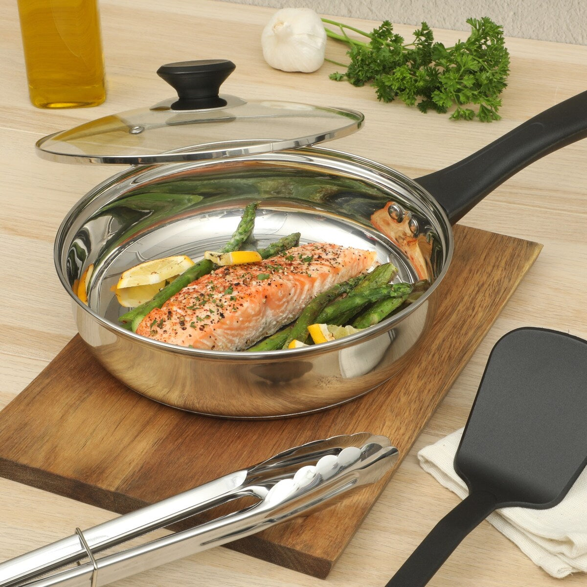 Gibson Home 74 Piece Kitchen Combo Set: Cookware, Dinnerware, Cutlery, Flatware, Tools & Gadgets, storage and Glassware